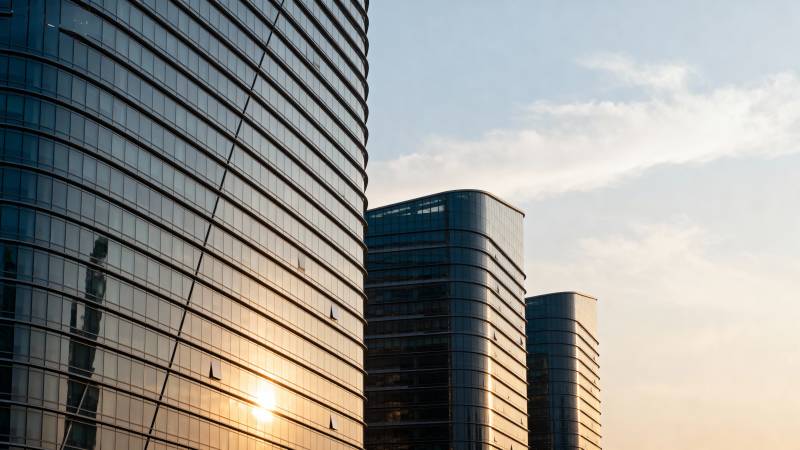 城市高楼剪影图片