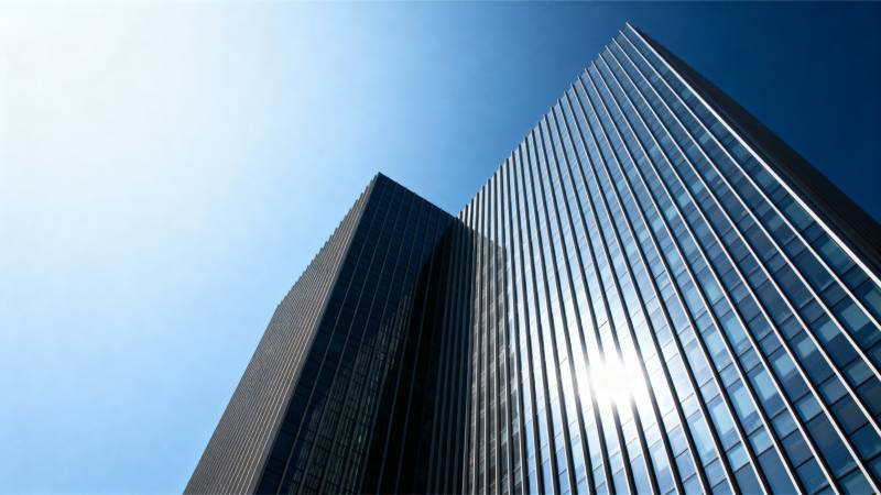 摩天大楼仰视图图片