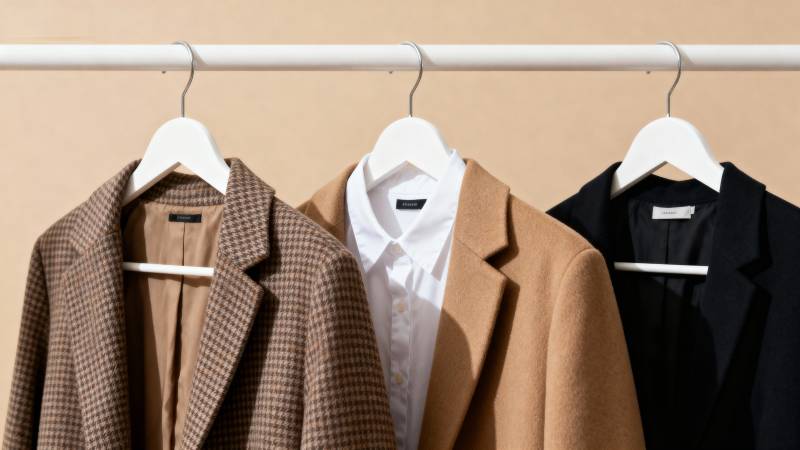 三件外套挂衣架图片