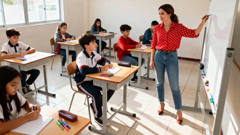 课堂授课场景图片