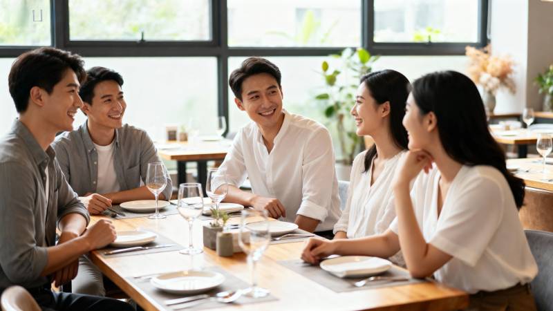 朋友聚餐欢笑时刻图片