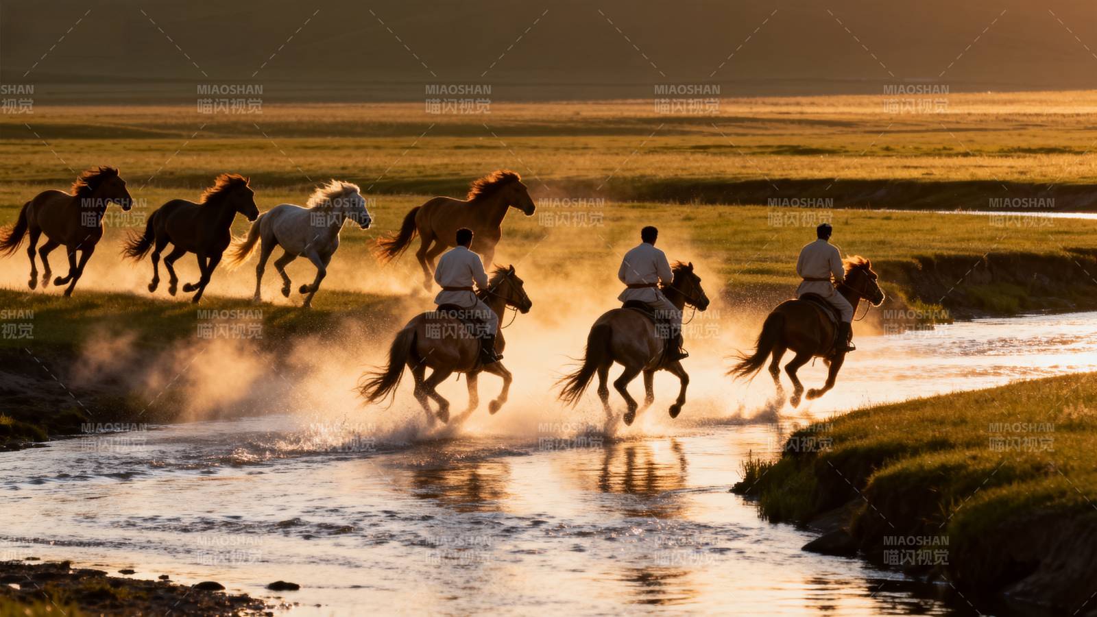 骏马奔腾 骑手驰骋图片
