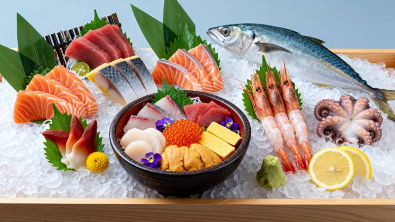 海鲜拼盘盛宴图片