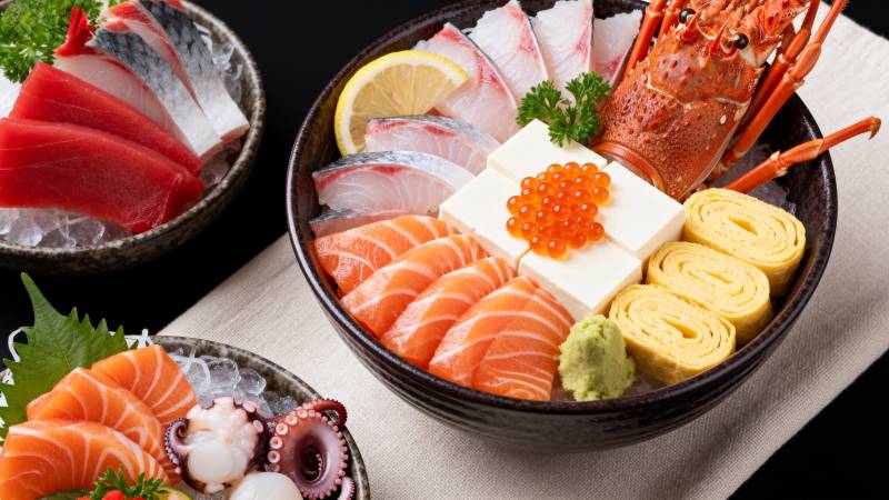 精致刺身拼盘图片