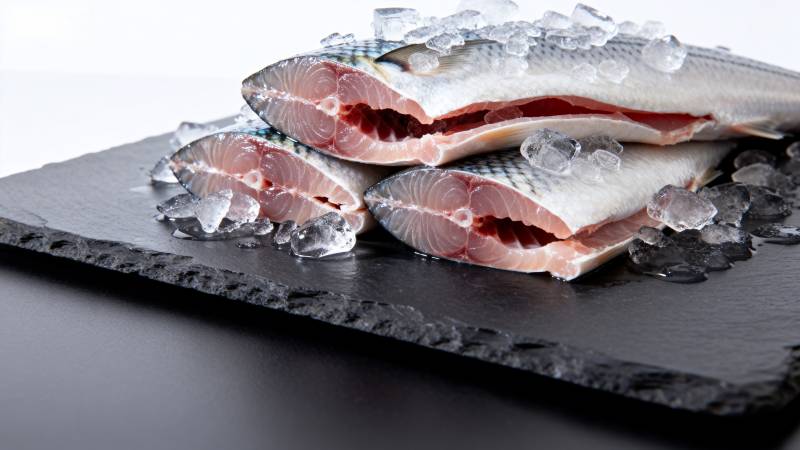 冰鲜鱼片摆盘图片