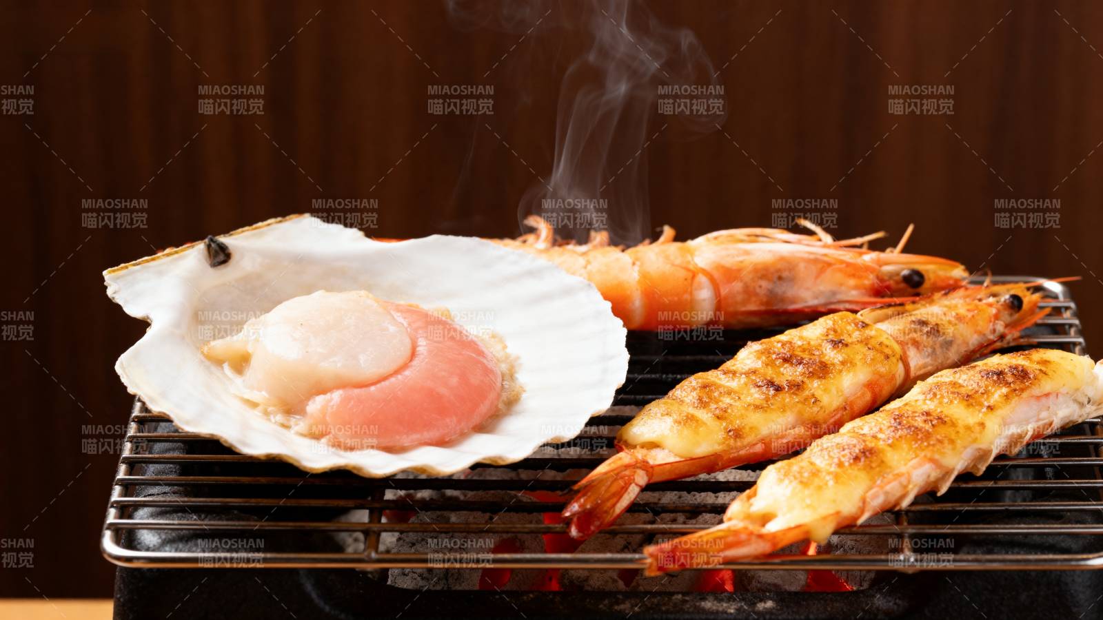 海鲜烧烤美味呈现图片