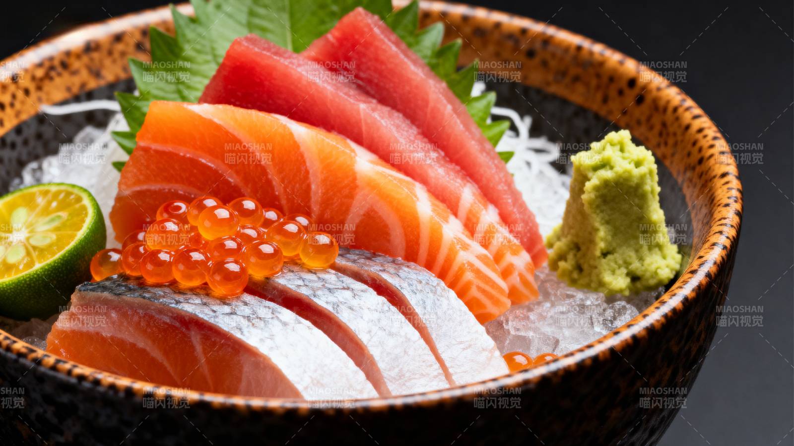 新鲜刺身拼盘图片