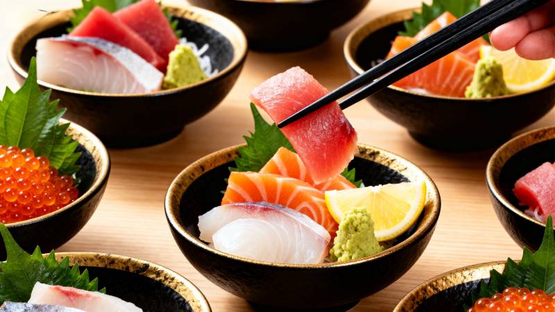精致寿司拼盘图片