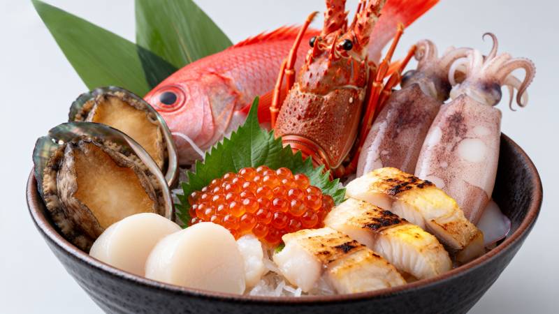 海鲜拼盘盛宴图片