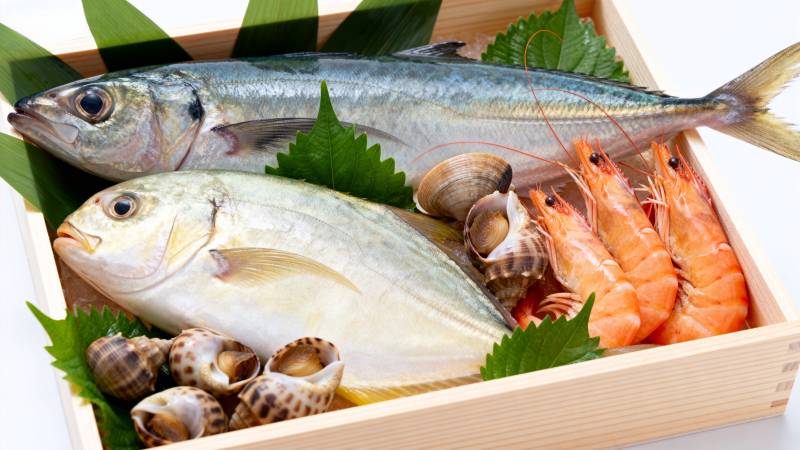 新鲜海鲜拼盘图片