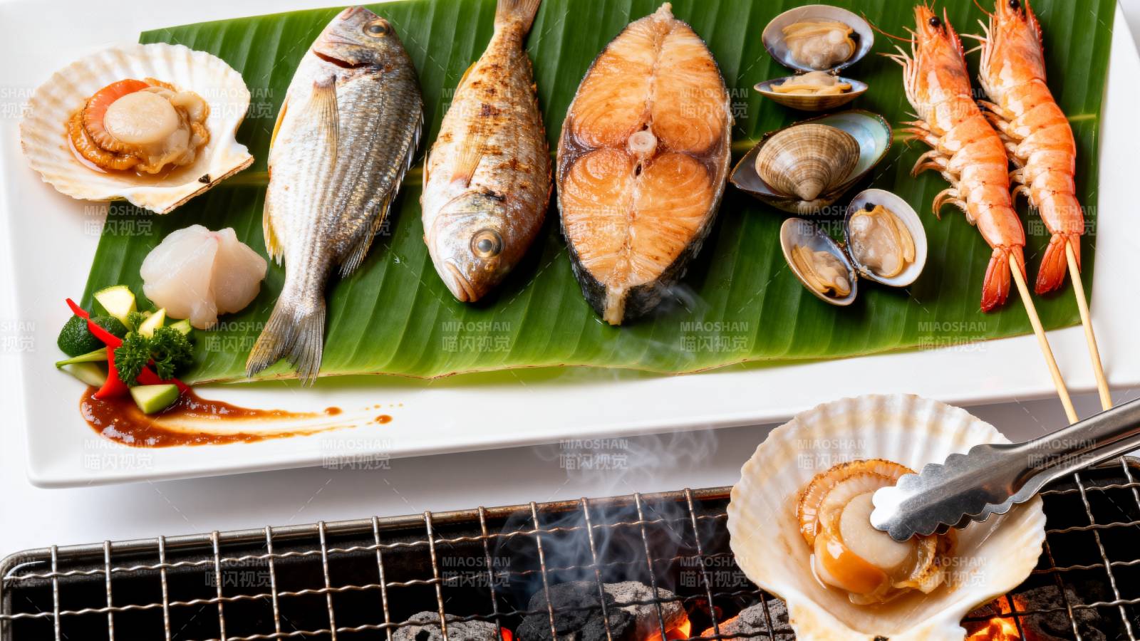 海鲜烧烤盛宴图片