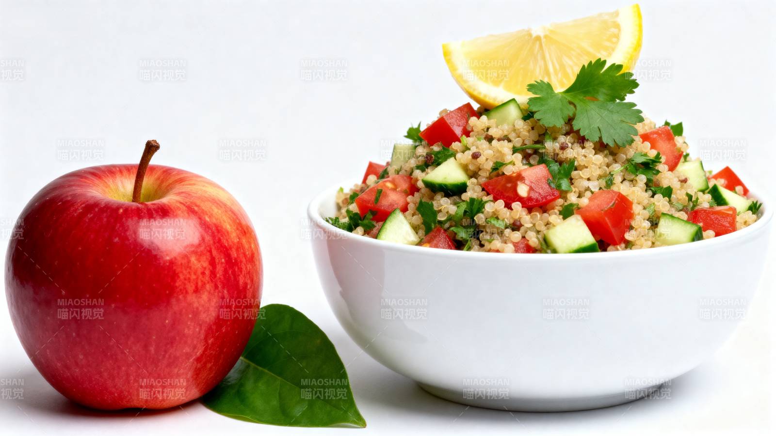 苹果与藜麦沙拉图片
