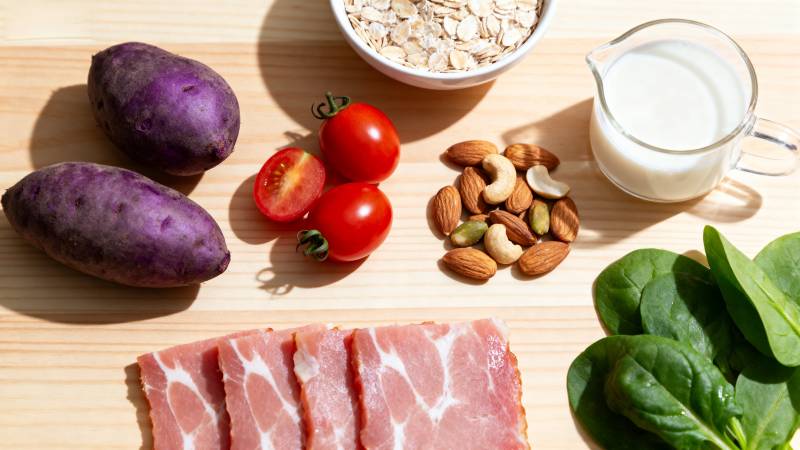 健康食材拼盘图片