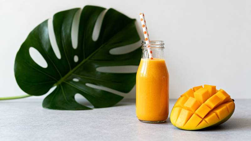 芒果奶昔 清新自然图片