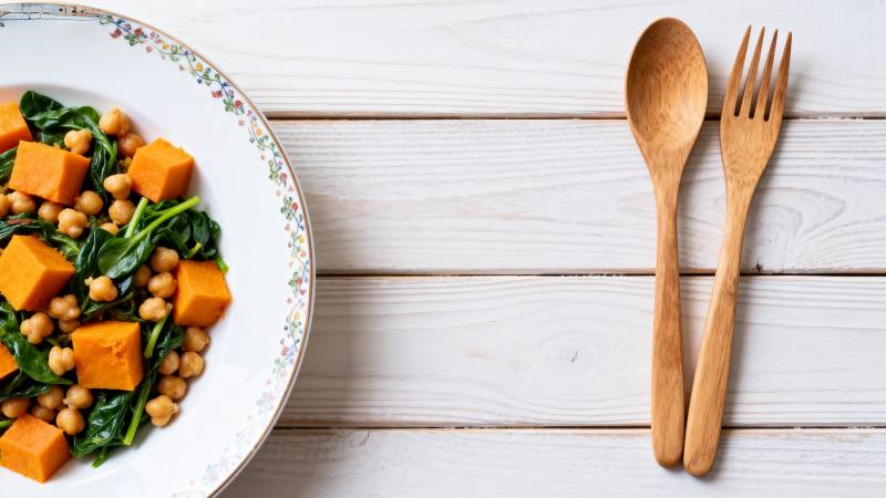 南瓜鹰嘴豆沙拉图片