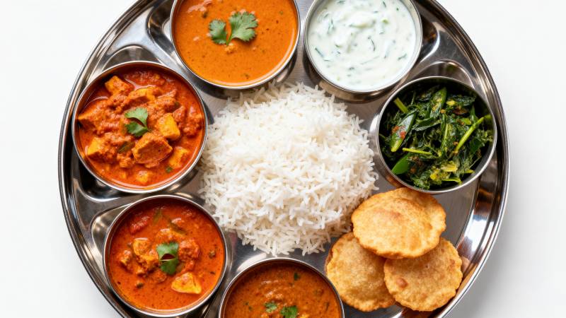 印度风味拼盘图片