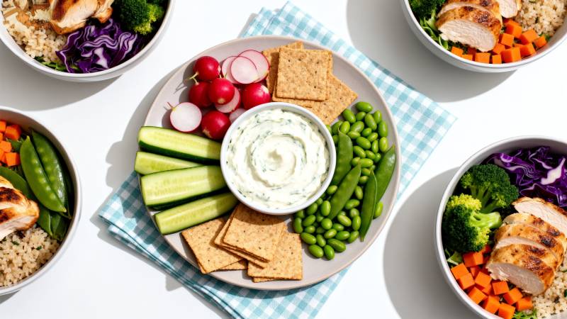 健康轻食拼盘图片