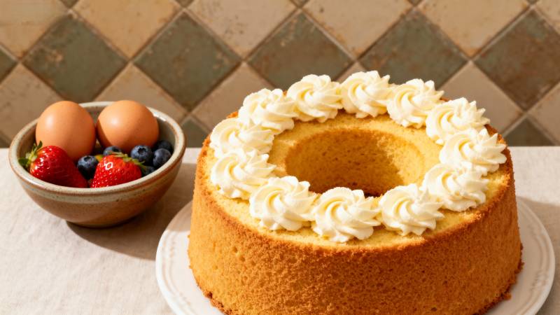 奶油花边蛋糕图片