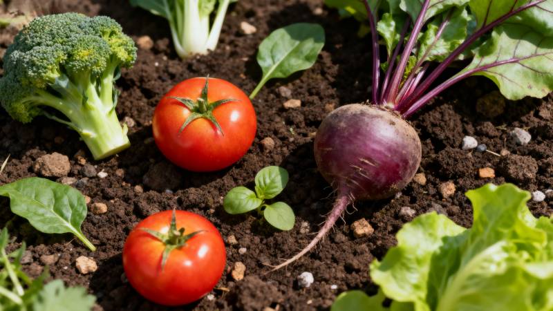 新鲜蔬菜园景图片