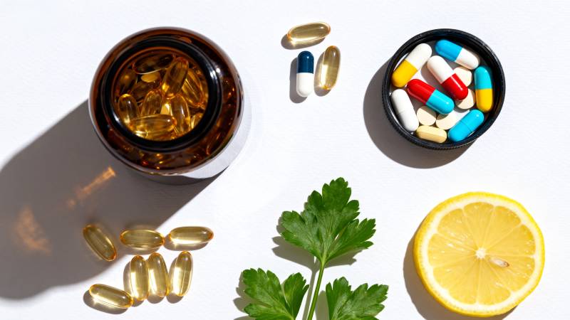 健康补品与天然食材图片