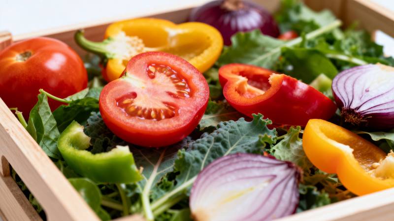 新鲜蔬菜拼盘图片