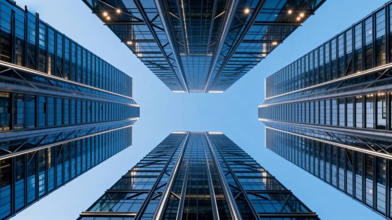 现代都市建筑群图片