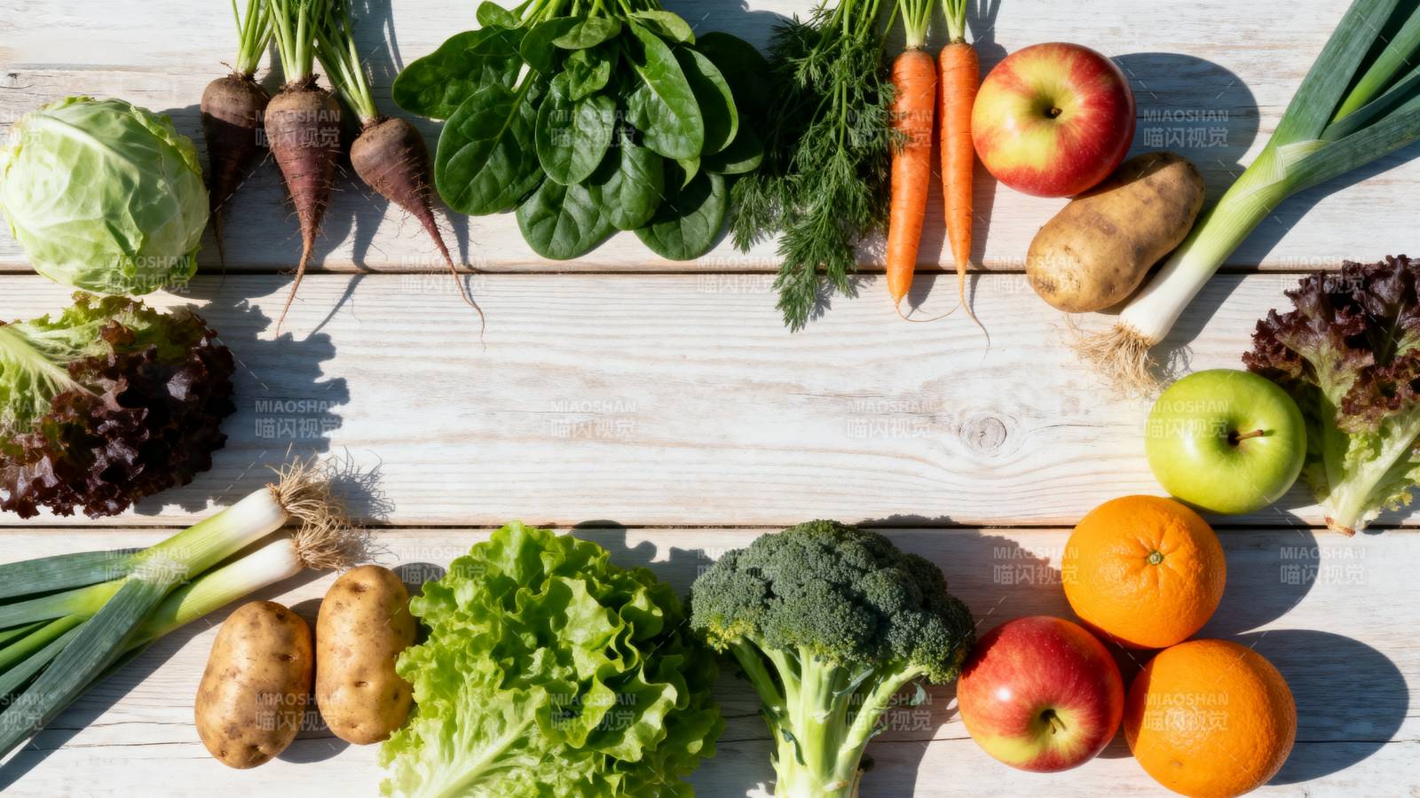 新鲜蔬果拼盘图片