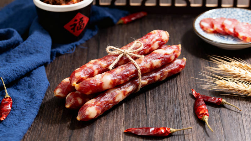 腊肠香辣诱人图片