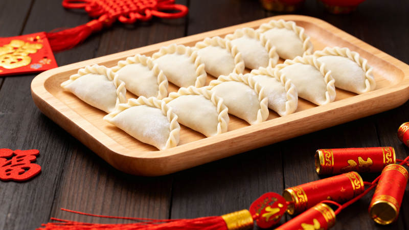 饺子迎新春图片