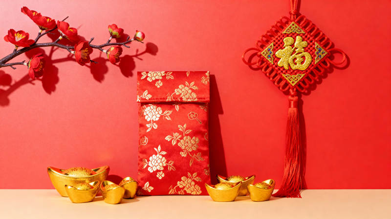 新春福袋金元宝图片