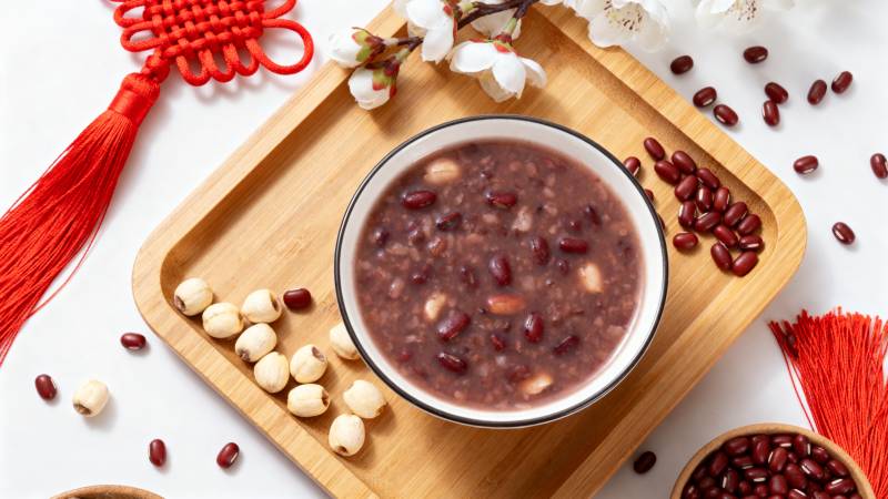 红豆莲子粥图片