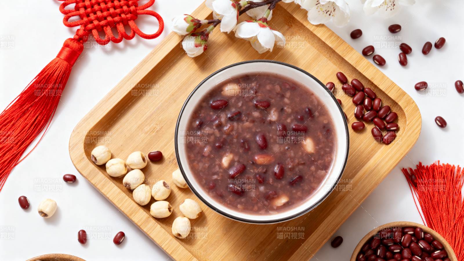 红豆莲子粥图片