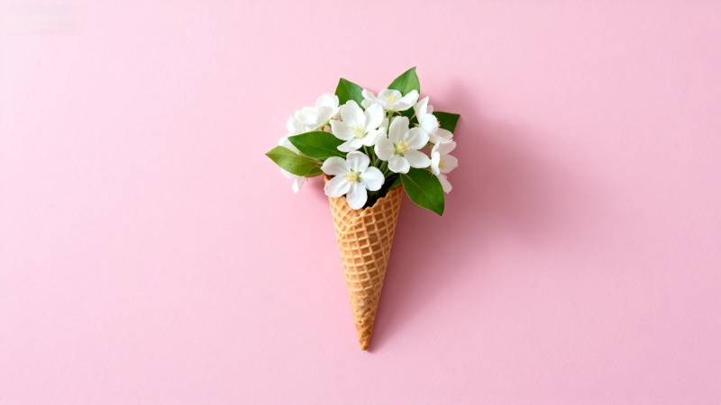 花束冰激凌图片
