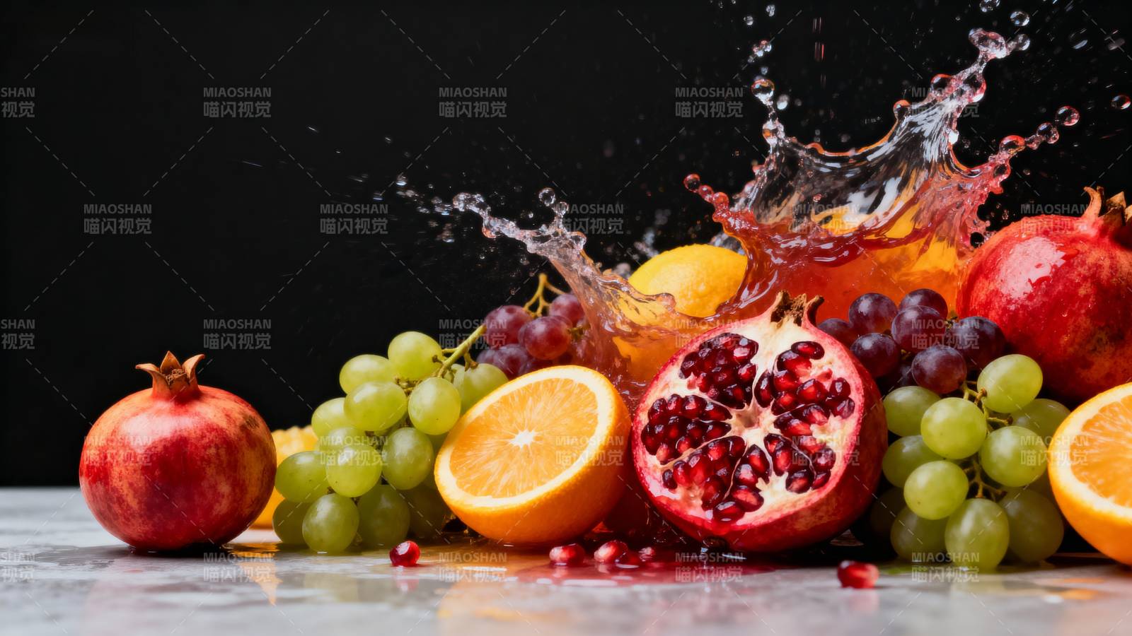 水果飞溅瞬间图片