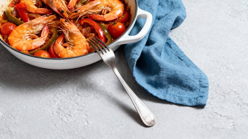 鲜虾炖菜 美味诱人图片