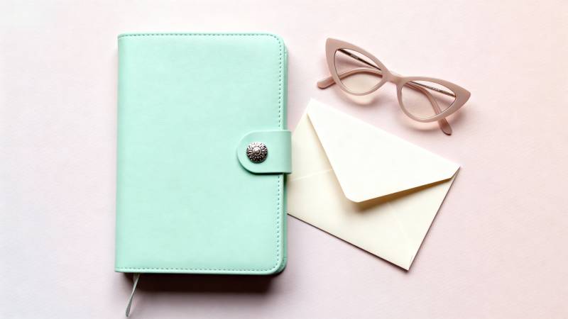 清新文具搭配图片