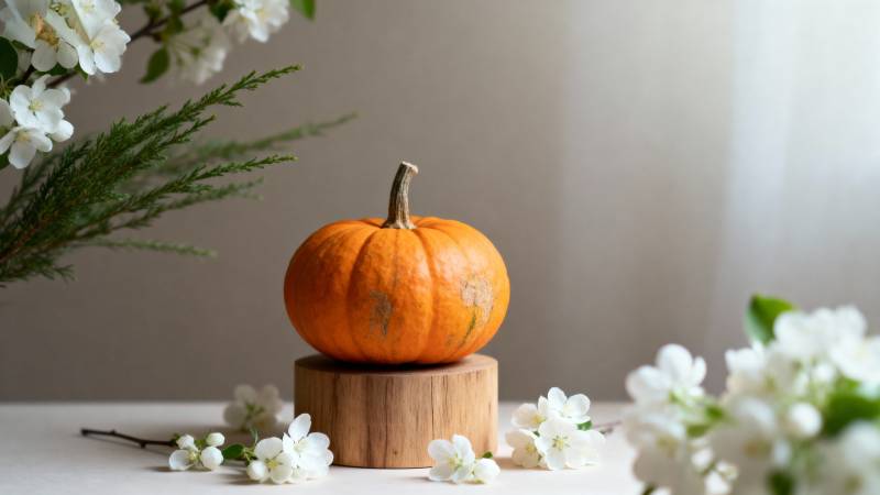 秋实与花香图片