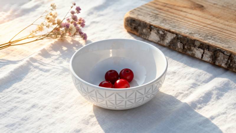 樱桃小碗静物图图片