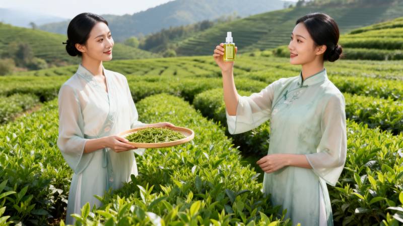 茶园采茶品香图片