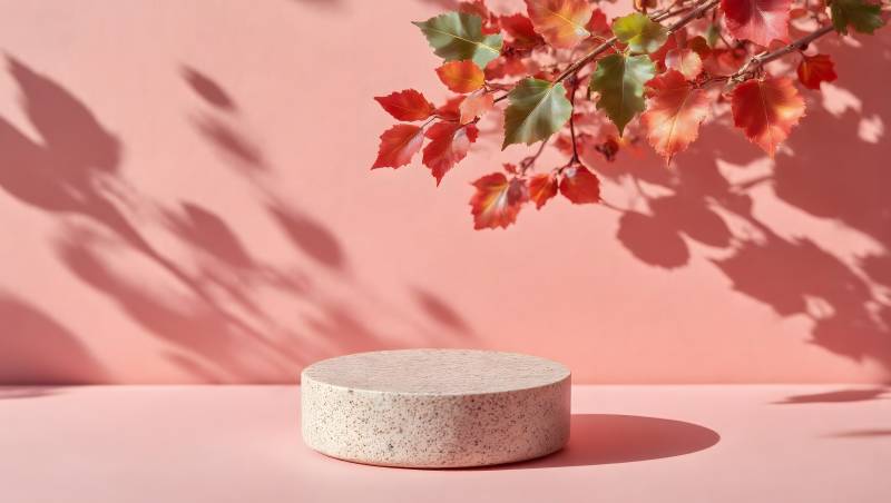 秋叶映影 静谧之境图片