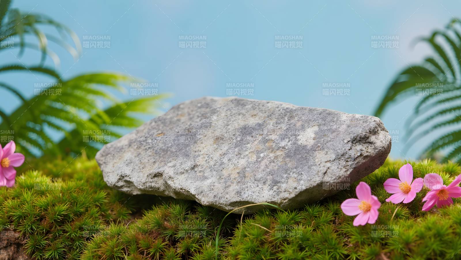 石上花开 静谧自然图片