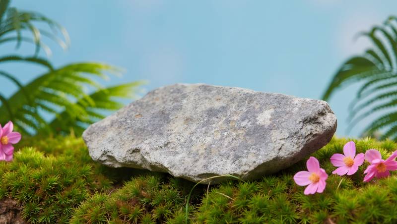 石上花开 静谧自然图片