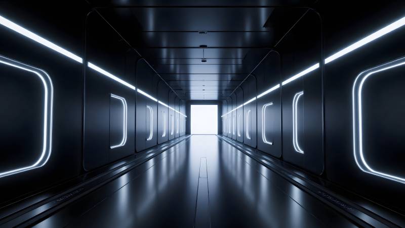 未来科技走廊图片