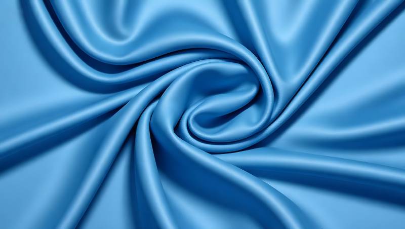 蓝色丝滑布料纹理图片