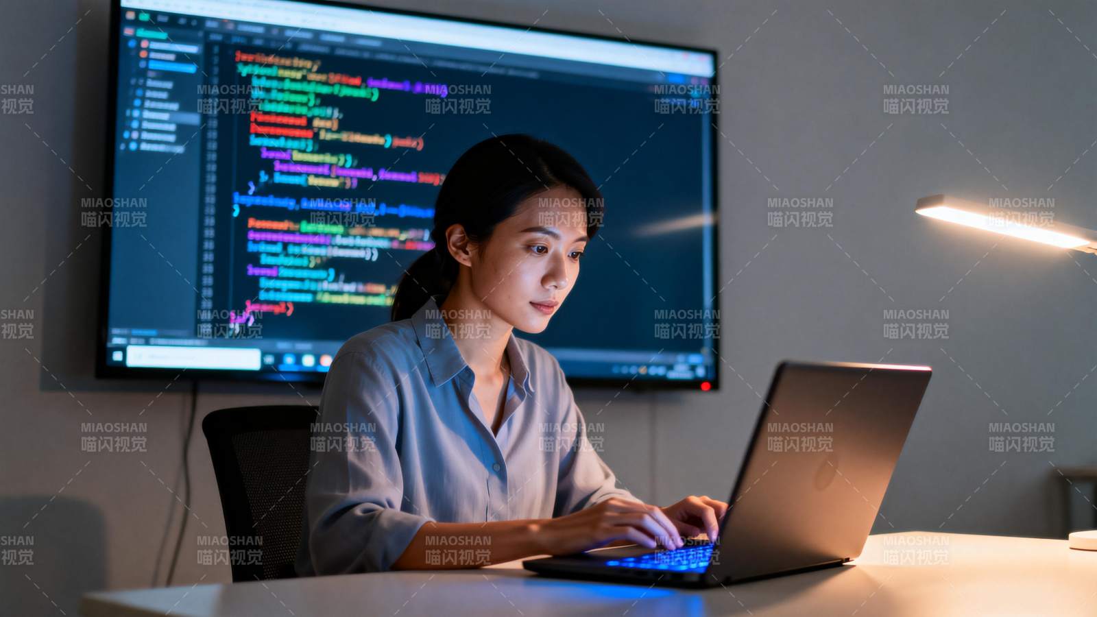 程序员专注编程图片