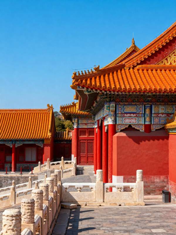 故宫红墙金瓦图片
