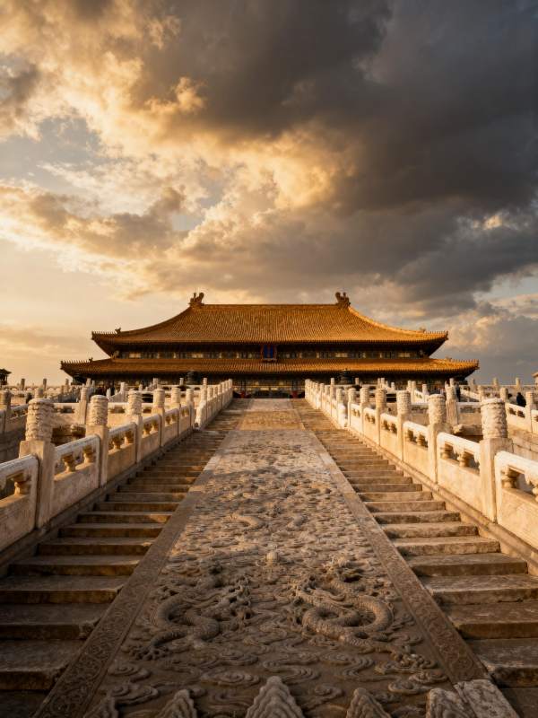 故宫金殿云影图片