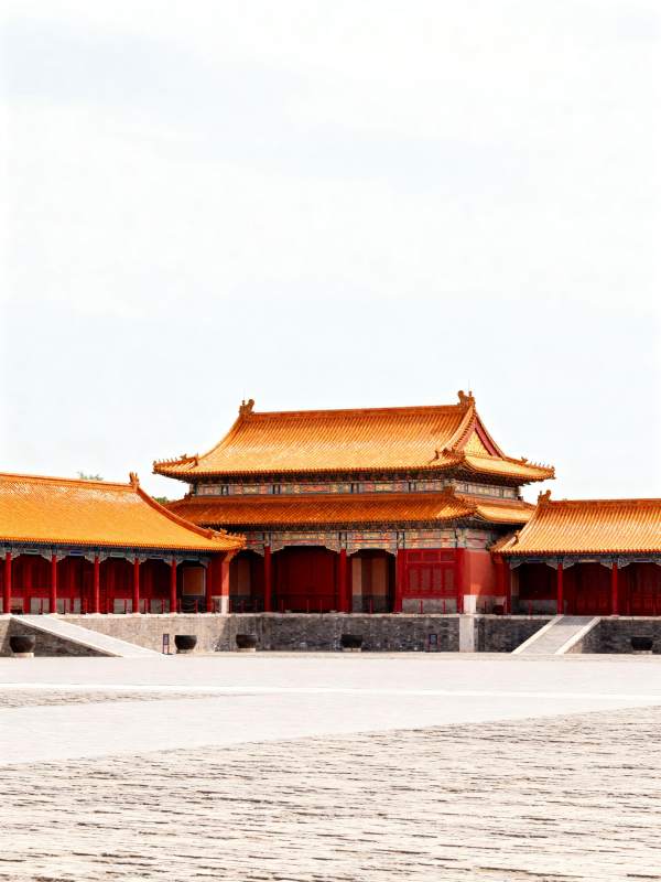 故宫金顶红墙图片