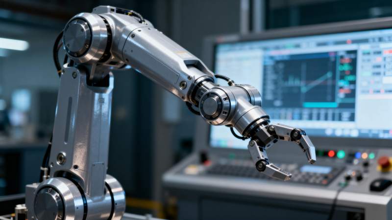 智能机械臂操作中图片