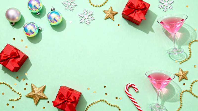 圣诞派对饮品装饰图片